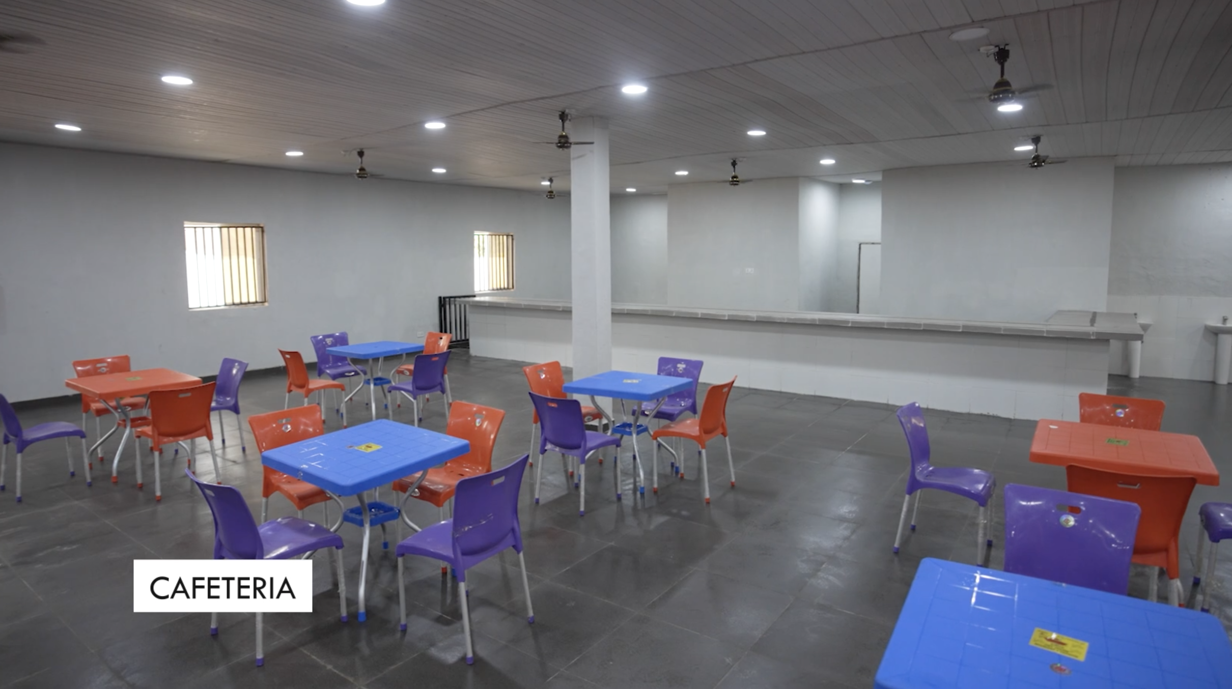 Cafeteria dining area